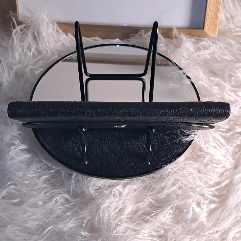 Louis Vuitton Black Monogram Empreinte Emilie Wallet